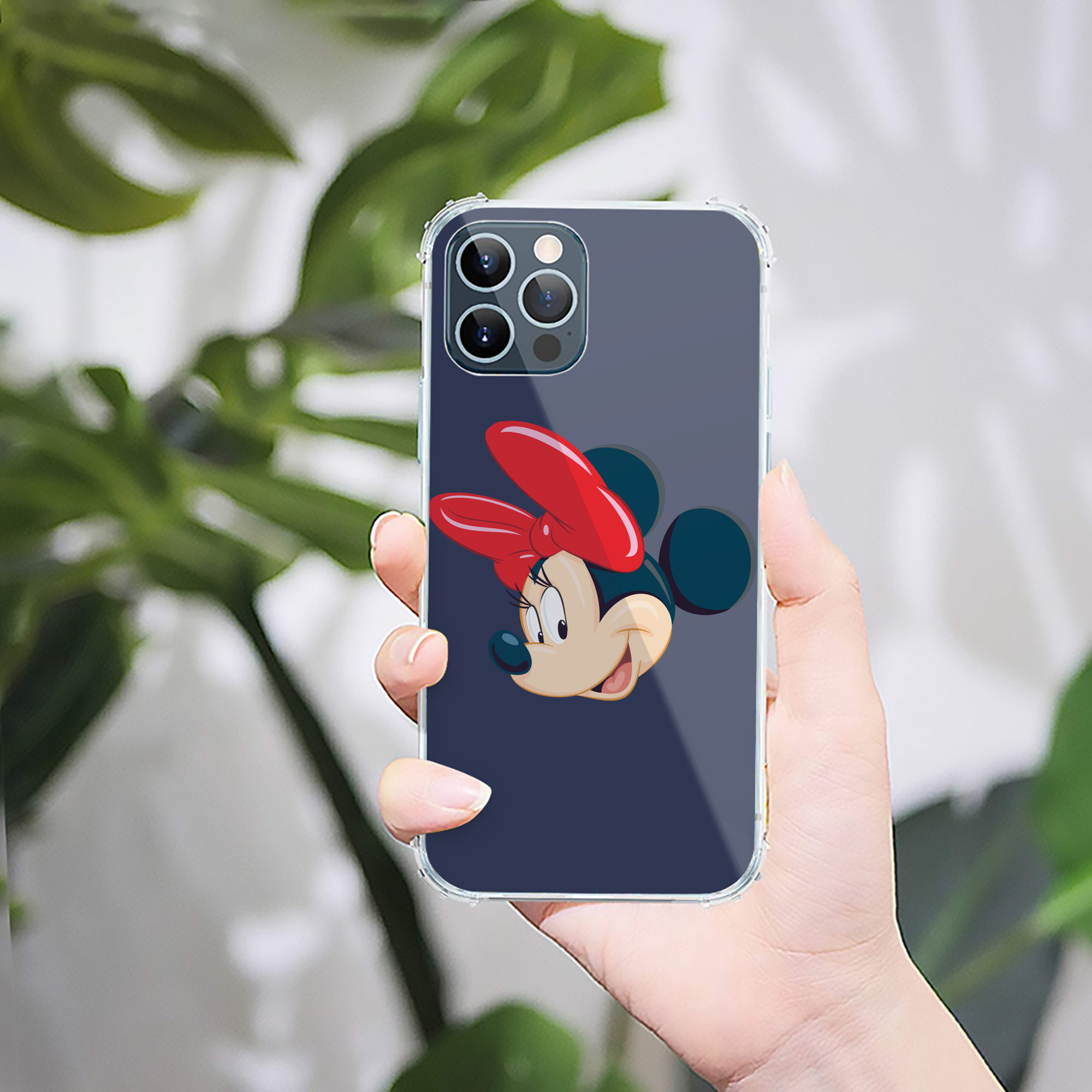（画像用） ミッキーマウス Mickey Mouse 【iPhone 12シリーズ対応】透明スマホケース（クリアソフトケース）